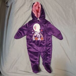 My Little Pony Purple Infant 3-6 Months Fleece Bodysuit Coat Winter Twilight Spa